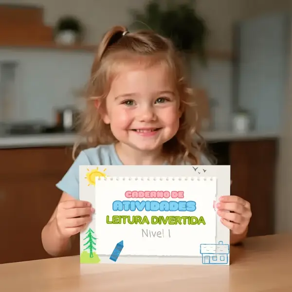 Menina com atividades